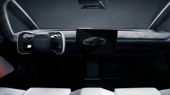 Yoke steering and centre display